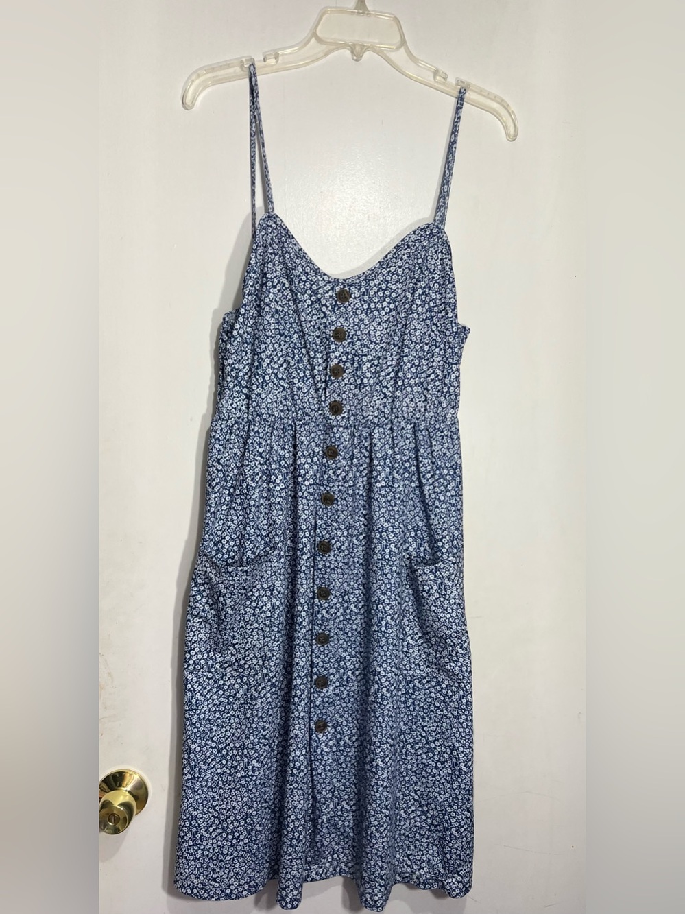 Sexy V Neck Backless Floral Summer Beach Dress Women Striped Button size XL - Picture 2 of 12